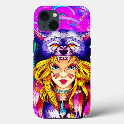 ファンタジーかわいい戦士ガール Case-Mate iPhoneケース (裏面)
