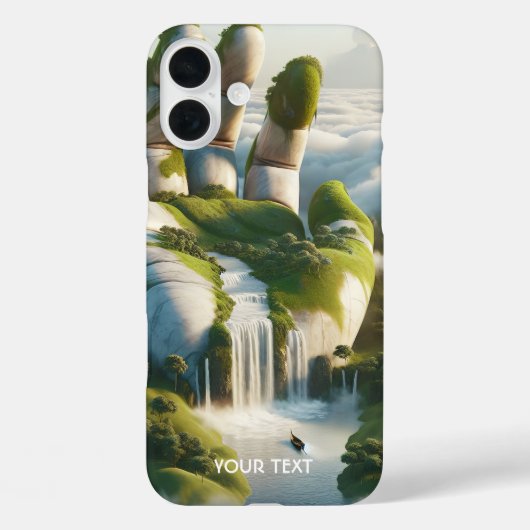 ファンタジーかわいい手の森の雲 Case-Mate iPhoneケース (裏面)