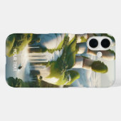 ファンタジーかわいい手の森の雲 Case-Mate iPhoneケース (裏面 (横))