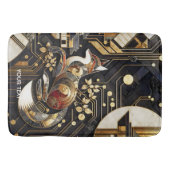 ファンタジーかわいい抽象芸術キツネアート バスマット (正面)