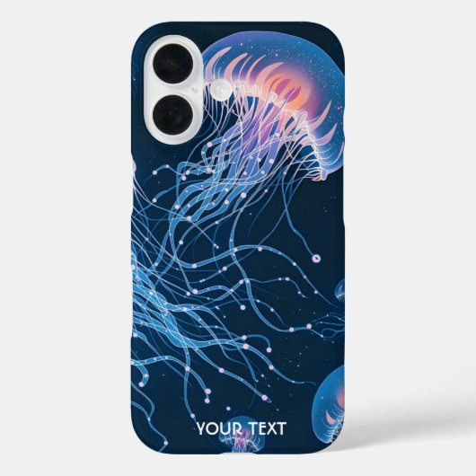 ファンタジーかわいい抽象芸術クラゲ水中 Case-Mate iPhoneケース (裏面)
