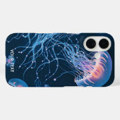 ファンタジーかわいい抽象芸術クラゲ水中 Case-Mate iPhoneケース (裏面 (横))