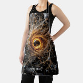 ファンタジーかわいい抽象芸術宇宙シーン エプロン (インサイチュ)