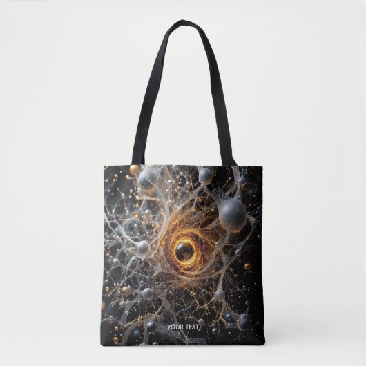 ファンタジーかわいい抽象芸術宇宙シーン トートバッグ (正面)