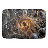 ファンタジーかわいい抽象芸術宇宙シーン バスマット (正面)