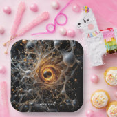 ファンタジーかわいい抽象芸術宇宙シーン ペーパープレート (パーティー)