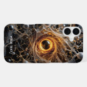 ファンタジーかわいい抽象芸術宇宙シーン iPhoneケース (裏面横)