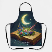 ファンタジーかわいい文房花 エプロン (正面)