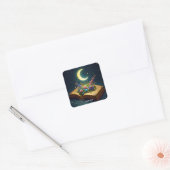 ファンタジーかわいい文房花 スクエアシール (封筒)