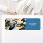 ファンタジーかわいい日本の鮮やかなヘロンブルー ラベル (インサイチュ)