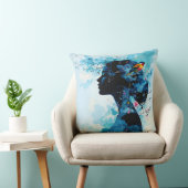 ファンタジーかわいい春ガールバード クッション (椅子)