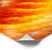 ファンタジーかわいい木の火の雪 ポスター (コーナー)