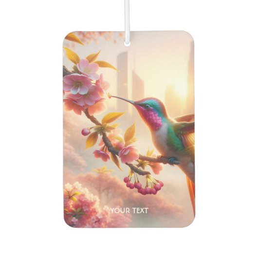 ファンタジーかわいい桜バードシティ カーエアーフレッシュナー (正面)