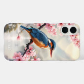 ファンタジーかわいい桜バードブルー Case-Mate iPhoneケース (裏面 (横))