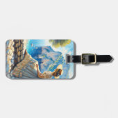 ファンタジーかわいい水彩女性の海 ラゲッジタグ (正面横)