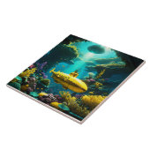 ファンタジーかわいい海底植物 タイル (側面)