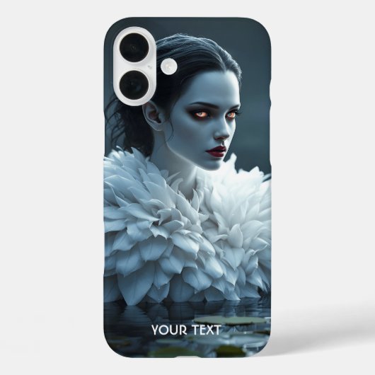 ファンタジーかわいい湖スワンホワイト Case-Mate iPhoneケース (裏面)