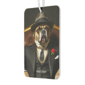 ファンタジーかわいい犬の黒いスーツ カーエアーフレッシュナー (左)