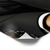 ファンタジーかわいい犬の黒いスーツ ポスター (コーナー)