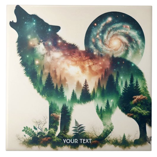 ファンタジーかわいい狼ダブル博覧会 タイル (正面)