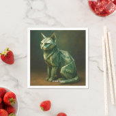 ファンタジーかわいい猫マネー折り紙 スタンダードカクテルナプキン (インサイチュ)