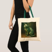 ファンタジーかわいい猫マネー折り紙 トートバッグ (正面(商品))