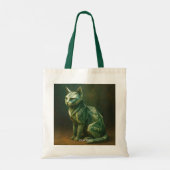 ファンタジーかわいい猫マネー折り紙 トートバッグ (裏面)