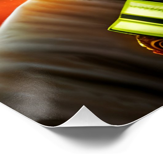 ファンタジーかわいい猫消防士スーツ。 ポスター (コーナー)