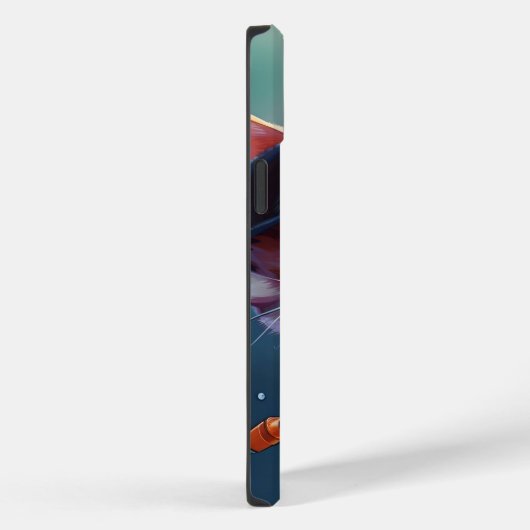 ファンタジーかわいい猫魚釣り棒 Case-Mate iPhoneケース (裏面 / 右)