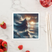 ファンタジーかわいい男の夜海 スタンダードカクテルナプキン (インサイチュ)