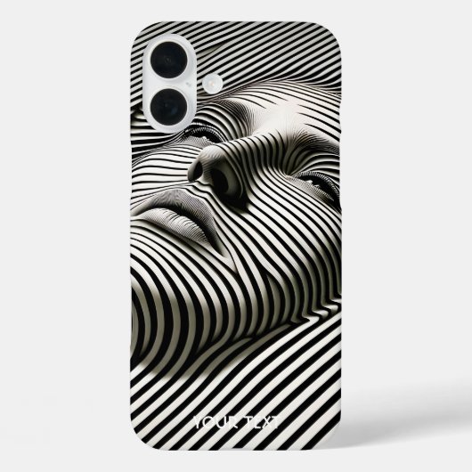 ファンタジーかわいい白黒顔 Case-Mate iPhoneケース (裏面)