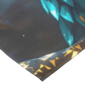 ファンタジーかわいい真鍮ターコイズフクロウ テーブルクロス (アングル)