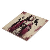 ファンタジーかわいい磁器のマスクレイベン タイル (側面)