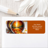 ファンタジーかわいい秋の錫林 ラベル (インサイチュ)