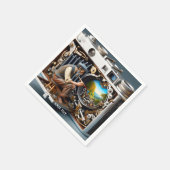 ファンタジーかわいい絵を描カメラの風景 スタンダードカクテルナプキン (角)