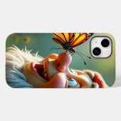 ファンタジーかわいい蝶の鼻目 Case-Mate iPhoneケース (裏面 (横))