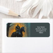 ファンタジーかわいい見知らぬ馬の夜 ラベル (インサイチュ)