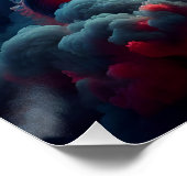 ファンタジーかわいい赤い龍 ポスター (コーナー)