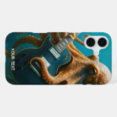 ファンタジーかわいい遊タコのギター iPhoneケース (裏面横)