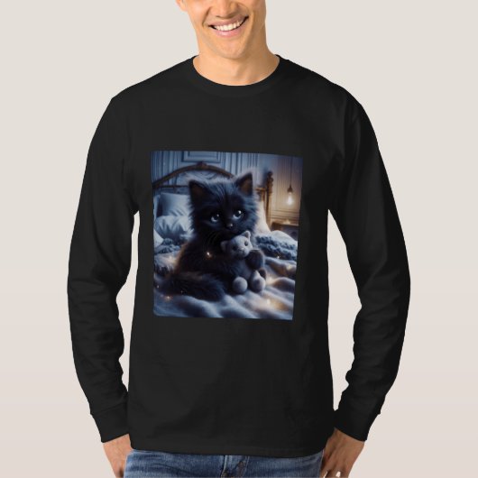 ファンタジーかわいい部屋子猫おもちゃ Tシャツ (正面)