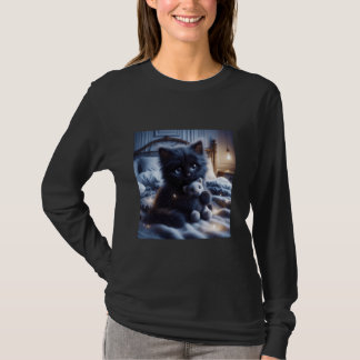 ファンタジーかわいい部屋子猫おもちゃ Tシャツ