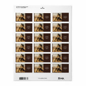 ファンタジーかわいい錆びたロボット砂漠 ラベル (フルシート)