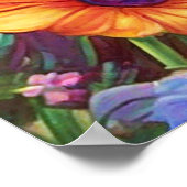 ファンタジーかわいい馬の動物 ポスター (角)