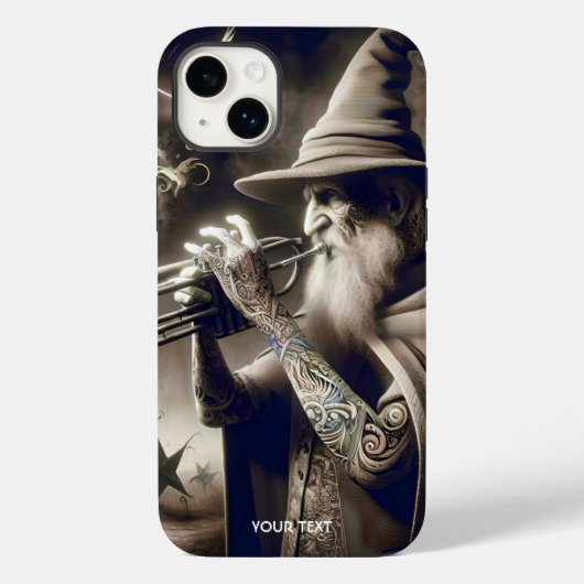 ファンタジーかわいい魔法使いトランペットの森 Case-Mate iPhoneケース (裏面)