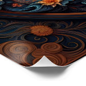 ファンタジーかわいい鮮やかなイン – ヤンデイナイト ポスター (コーナー)