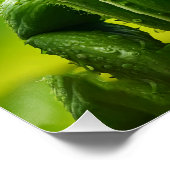 ファンタジーかわいい鮮やかなキュウリおもしろいーの生き物 ポスター (コーナー)