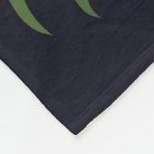 ファンタジーかわいい鮮やかなドラゴン葉の花 フリースブランケット (角)