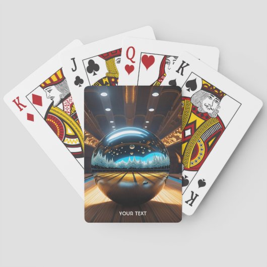 ファンタジーかわいい鮮やかなボーリングガラスボール トランプ (裏面)