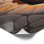 ファンタジーかわいい鮮やかな光学幻想都市 ポスター (コーナー)