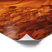 ファンタジーかわいい鮮やかな少女秋森 ポスター (コーナー)